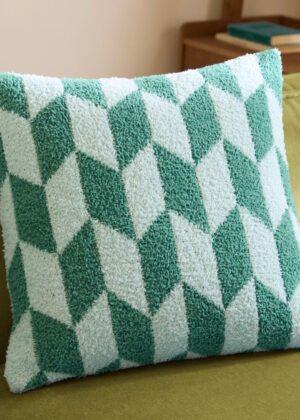 Olsen Geometric Cushion Good For You Green